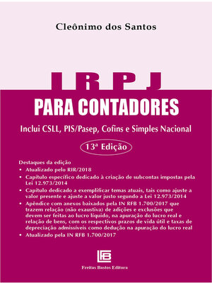 cover image of IRPJ para Contadores